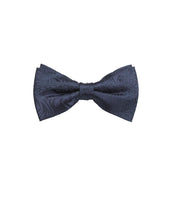 Load image into Gallery viewer, OLYMP Silk Jacquard Bow Tie Navy
