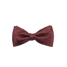 Load image into Gallery viewer, OLYMP Silk Jacquard Bow Tie Dark Red

