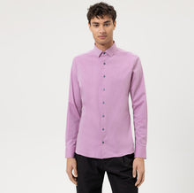 Load image into Gallery viewer, OLYMP Level Five 24/Seven Body Fit Dynamic Flex Jersey Shirt Pink with Print Trim 20543495
