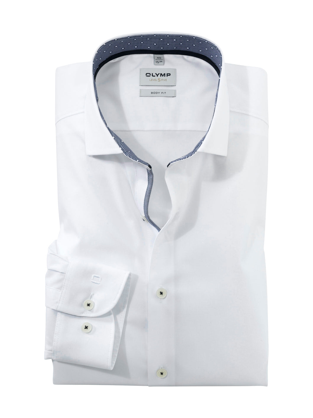 OLYMP Level 5 Body Fit Shirt in White 206524