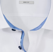 Load image into Gallery viewer, OLYMP Level Five Body Fit Shirt White with Contrast Trims 20903400
