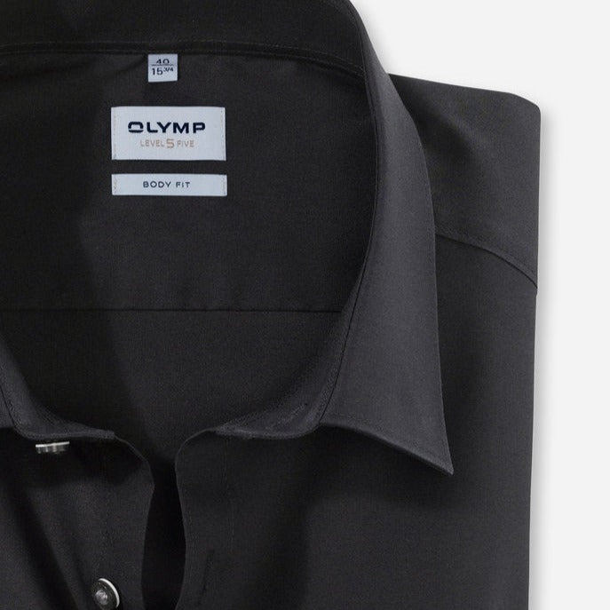 Olymp Level 5 Slim Fit Shirt - Black