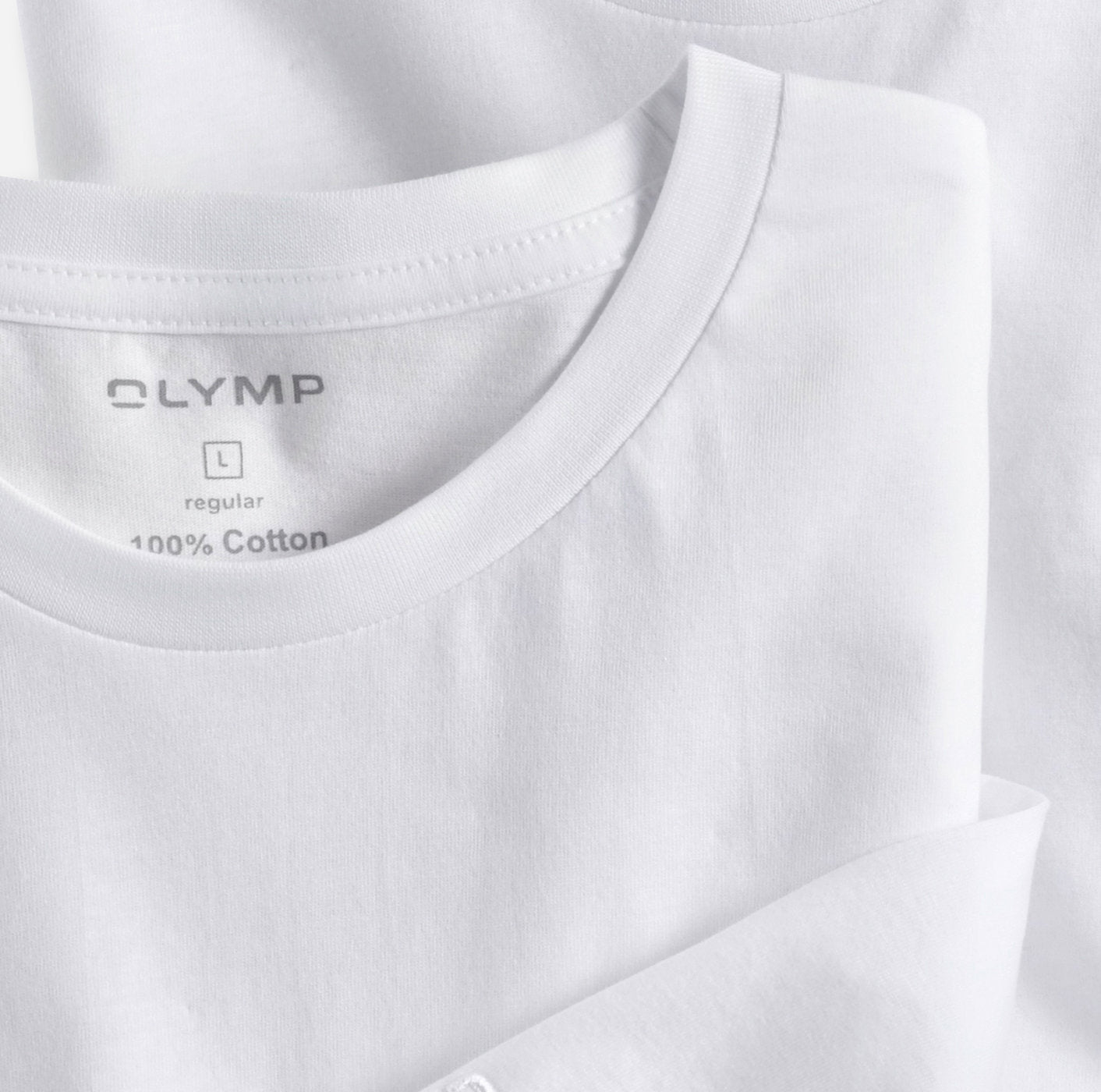 Olymp 2 Pack Round Neck T Shirt - White