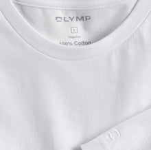 Load image into Gallery viewer, OLYMP 2 Pack Round Neck T Shirt in White
