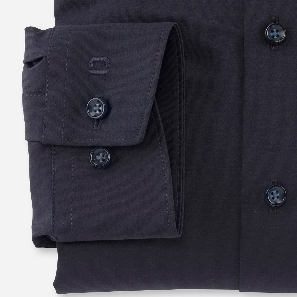 Olymp Luxor 24/7 Slim Fit Flex Jersey Shirt - Navy
