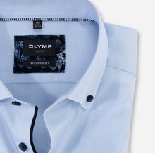 Load image into Gallery viewer, OLYMP Luxor Modern Fit Fine Oxford Shirt Light Blue
