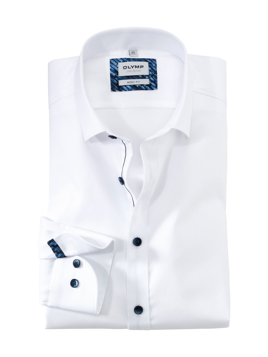 OLYMP Level Five Body Fit Shirt White
