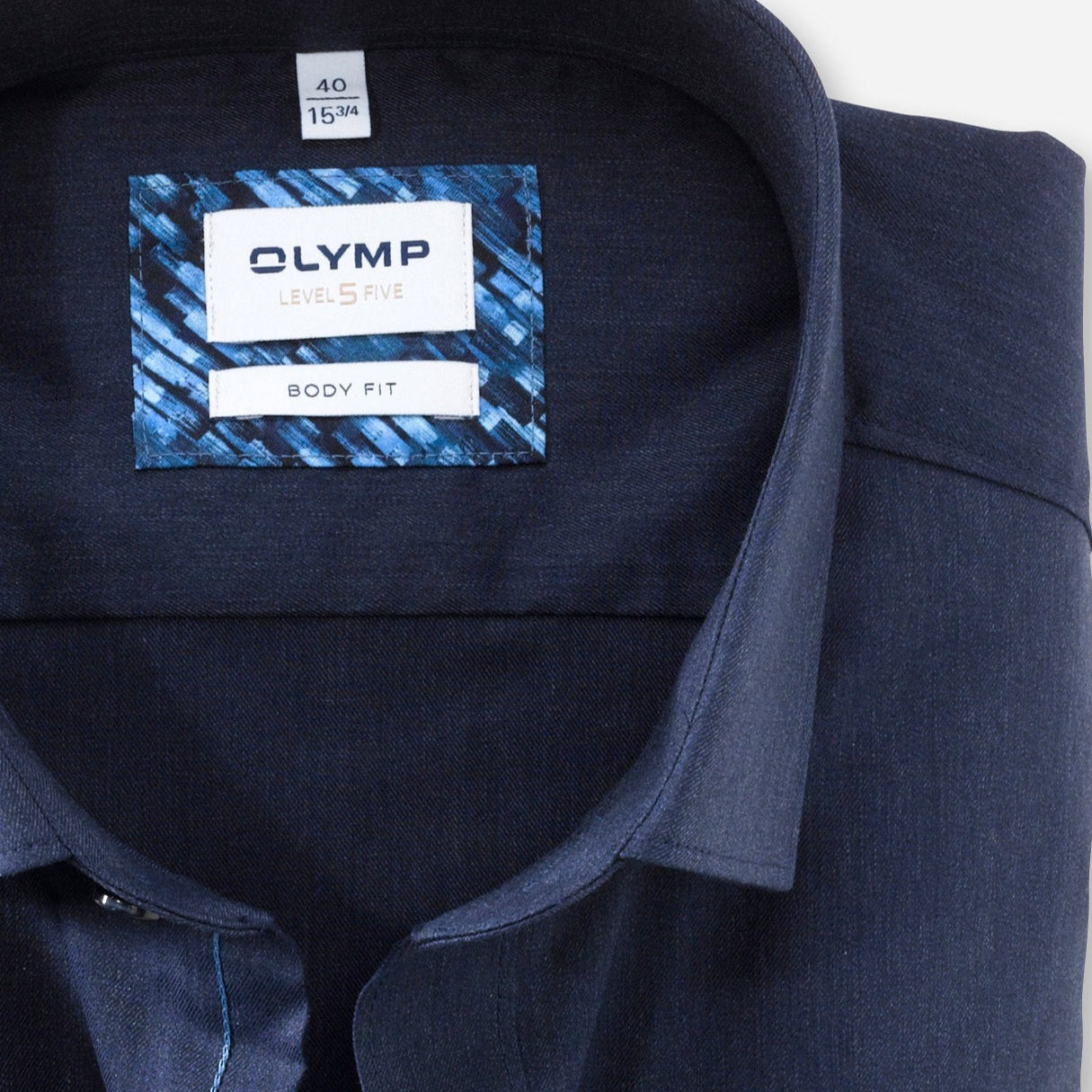 Olymp Level 5 Slim Fit Shirt - Navy