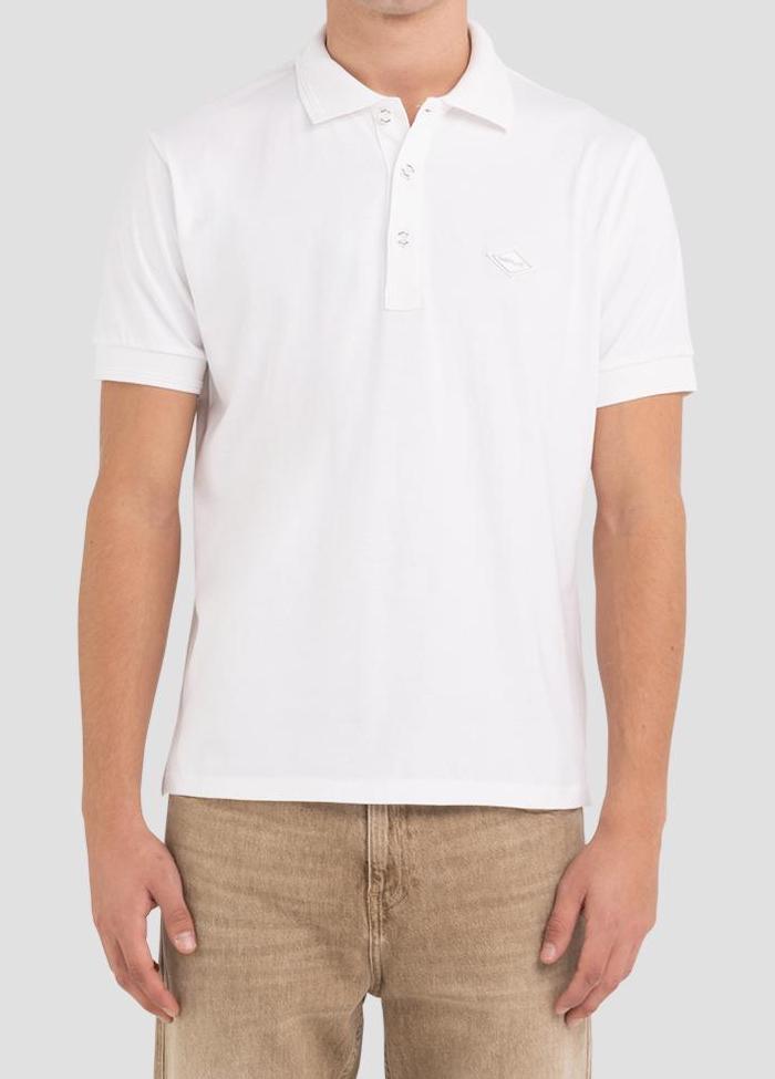 REPLAY Polo Shirt in White M6548 23070