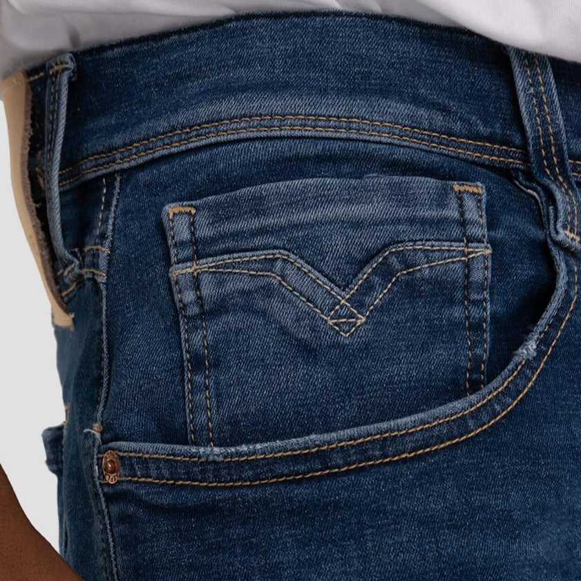Replay Anbass Slim Fit Denim Jeans - Dark Blue