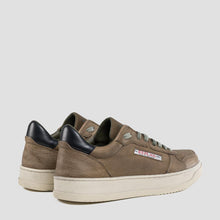 Load image into Gallery viewer, REPLAY RELOAD AGED LACE-UP LEATHER CUPSOLE SNEAKERS MILITARY GREEN
