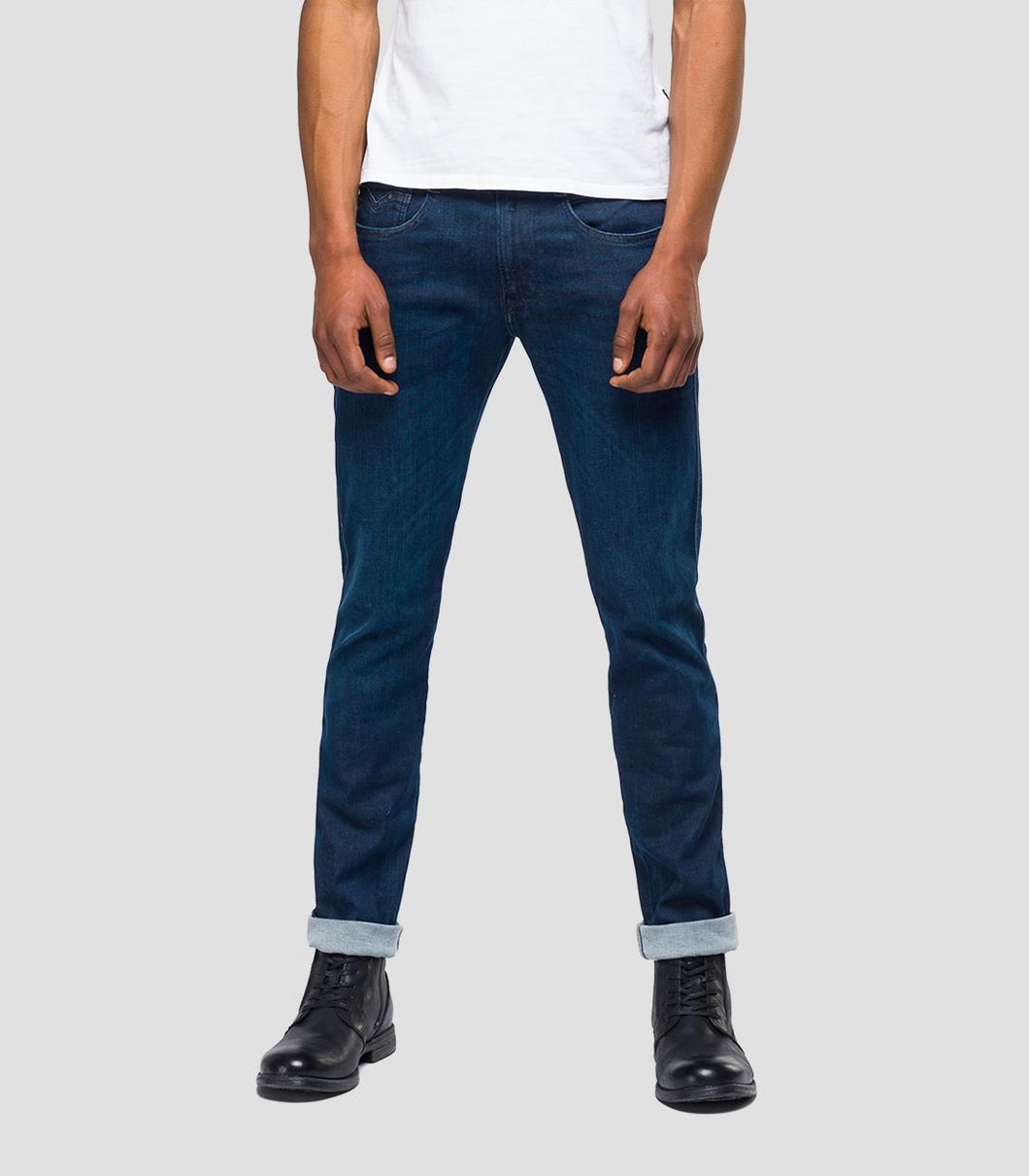 Replay Anbass Hyperflex Slim Fit Jeans Rinse Wash