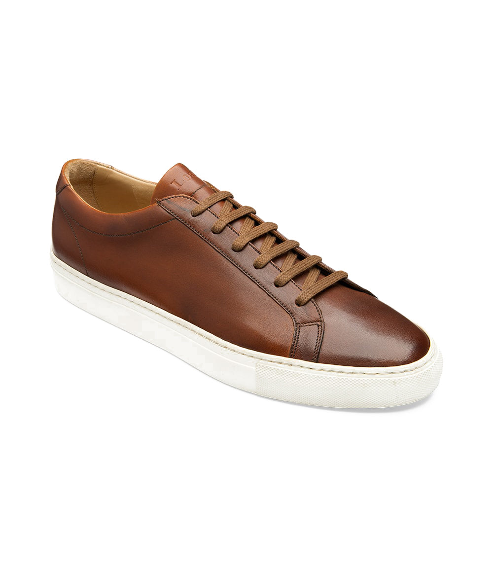 LOAKE Sprint Hand Painted Chestnut Calf Sneakers